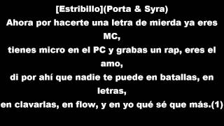 Es por moda (Porta & Syra) Letra.