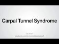 How to Pronounce Carpal Tunnel Syndrome