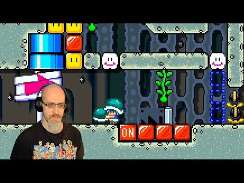 One Screen Puzzle : Tricky Cave by Kayzom / TCN-V2Y-02G / Mario Maker 2 Puzzle solution