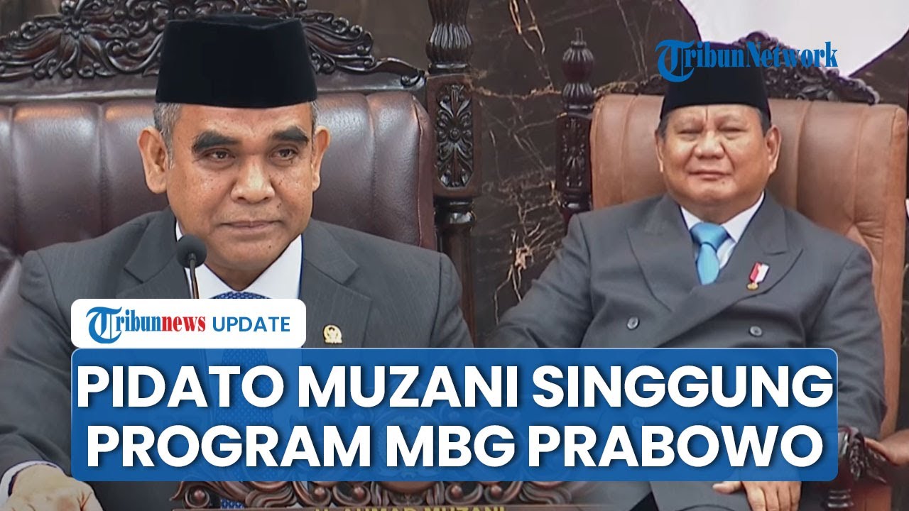 [FULL] PIDATO Ketua MPR Ahmad Muzani di Sidang Tahunan, Singgung Program MBG Prabowo hingga Koperasi