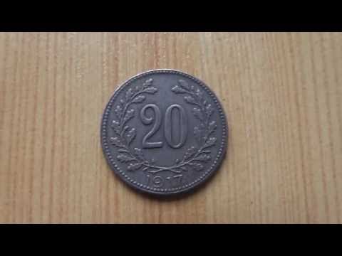 20 Heller von 1917 - Altes Geld - Münze aus Österreich in HD