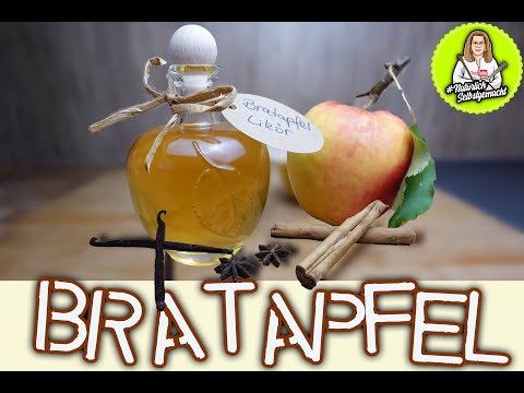 Geschenke aus der Küche - Bratapfellikör, einfach und schnell hergestellt.