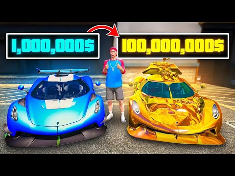 Ich UPGRADE zu GOLD AUTOS in GTA 5! 🤑