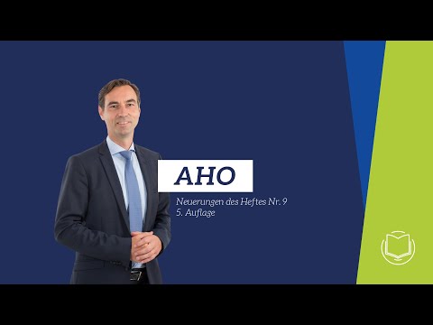 AHO Neuerungen Heft Nr.9