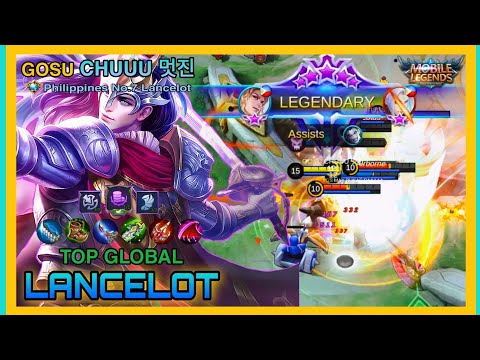 Lancelot Best Build Over Powerful Gameplay By CHUUU 멋진 - Mobile Legends