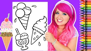 Coloring Ice Cream Cones & Ice Cream Sundae Coloring Page | Crayola Crayons