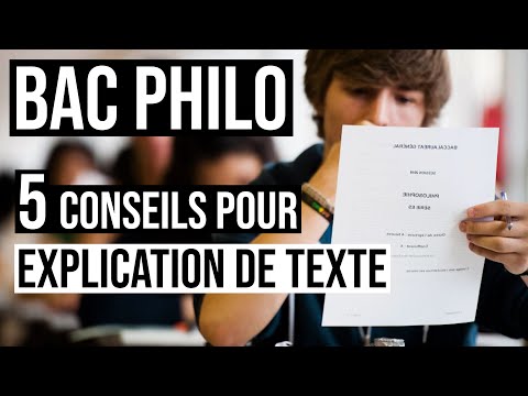 BAC PHILO | 5 conseils pour ne pas rater son EXPLICATION DE TEXTE