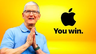 BREAKING NEWS! Apple gives in!