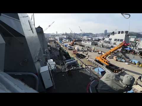 USS Mustin Departs Yokosuka (Timelapse)