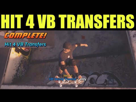 How to "Hit 4 VB transfers" Venice Beach Park Goals Location Guide - Tony Hawk Pro Skater 1+2 Remake