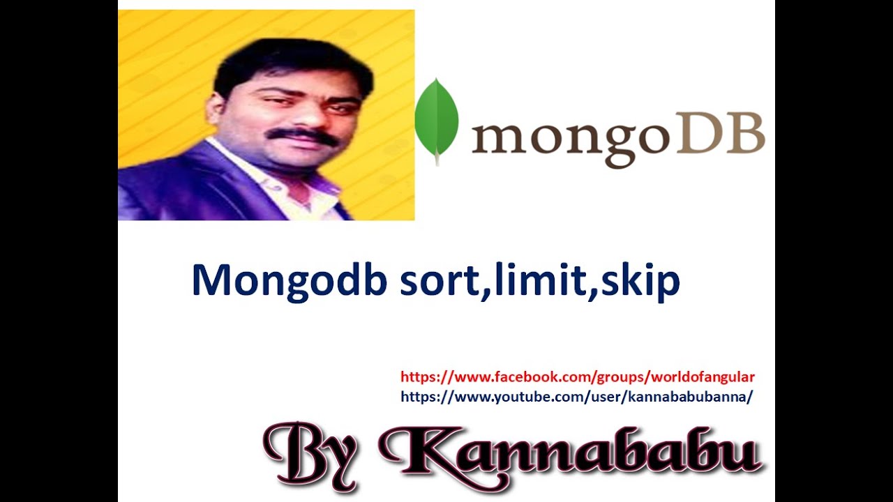 mongodb (skip,limit,sort) -part 9