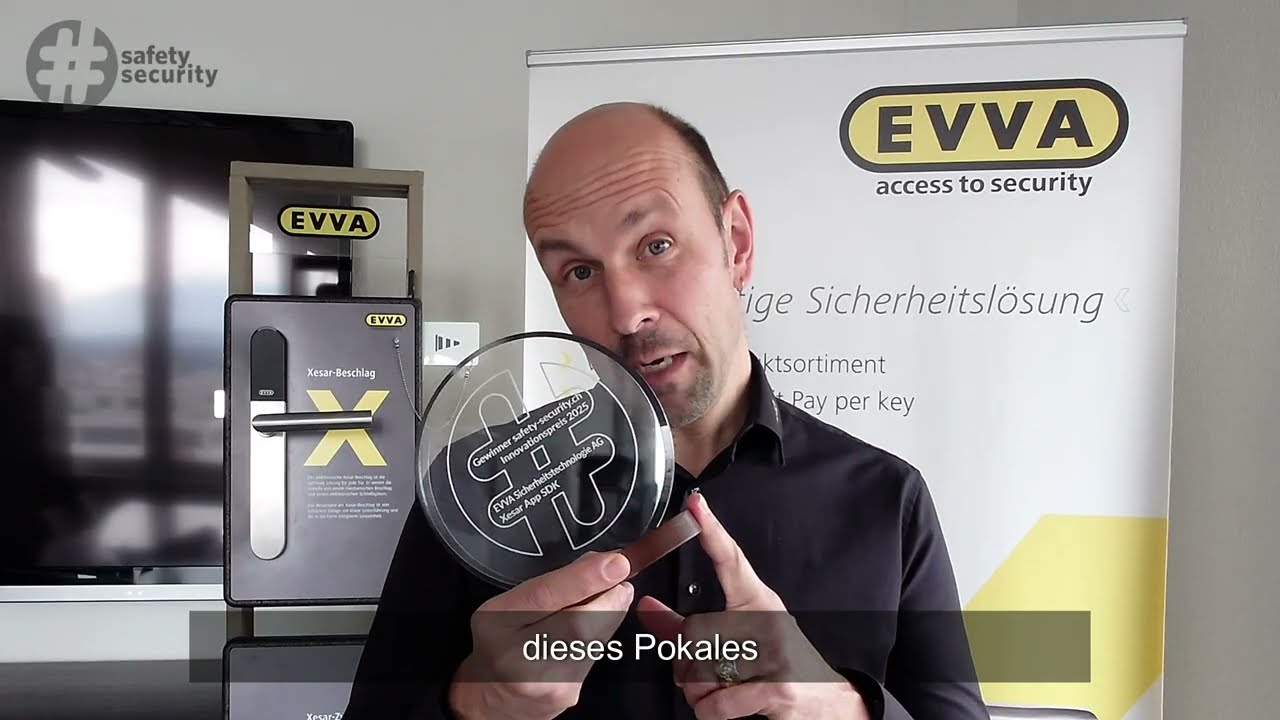 Preisübergabe: EVVA erhält den safety-security.ch Innovationspreis 2025