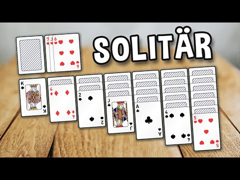 SOLITÄR / PATIENCE / KLONDIKE - Spielregeln TV (Spielanleitung Deutsch) - SOLITAIRE KARTEN