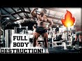 FULL BODY DESTRUCTION! | FULL RAW WORKOUT
