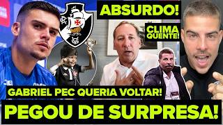 GABRIEL PEC PEGOU TODOS DE SURPRESA! O CRIA QUERIA VOLTAR! TEXTOR CRITICOU O VASCO! CLIMA QUENTE!