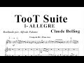 Partitura (Sheet Music) Toot Suite Allegro  Claude Bolling Trompeta Si bemol y Piano