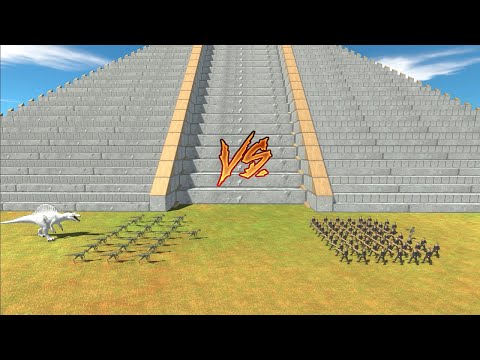 Spinosaurus and Deinonychus Army  VS  Every Mini Boss and Weak Unit Armies - ARBS
