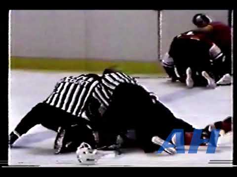 NHL Sep. 25, 1983 Rick Chartraw,NYR v Dave Brown,PHI x2 Clips New York Rangers Philadelphia Flyers