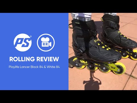 Playlife Lancer Black 84 & White 84 fitness inline skates