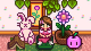 I Build a Pink Cottagecore Farmhouse in Stardew Valley! 🌸🌱🍰