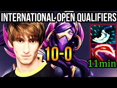 Dendi Templar Assassin 10-0 - International Open Qualifiers (2018) - Navi Dota 2 Pro Gameplay