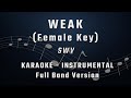 WEAK - FEMALE KEY - FULL BAND KARAOKE - INSTRUMENTAL - SWV - Stripped Down Version
