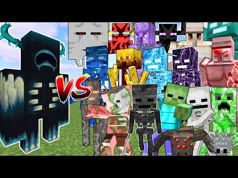Titan Warden vs All Titan Mobs | Minecraft Mob Battle