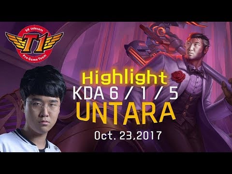 [SKT T1 Untara] SKT T1 Top laner Untara, he is Jayce itself! (Oct. 23, 2017) / Highlight