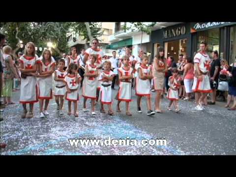 Moros y Cristianos Dénia 2012. Desfile Infantil: Filà Templaris