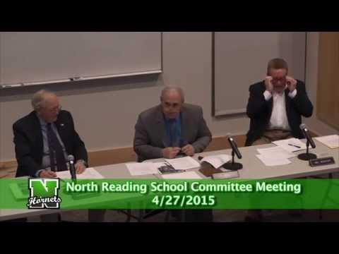 North Reading MA School Committee Meeting 4/27/15