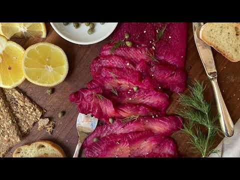 Beet-Cured Salmon Gravlax