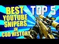 Top 5 BEST YOUTUBE SNIPERS In Cod History.