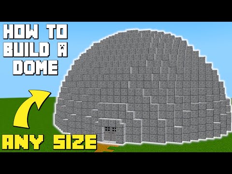 How to Build a DOME of ANY SIZE in Minecraft!!! [NEW]