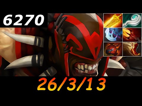 Dota 2 Bloodseeker 6270 MMR 26/3/13 (Kills/Deaths/Assists) Ranked Full Gameplay