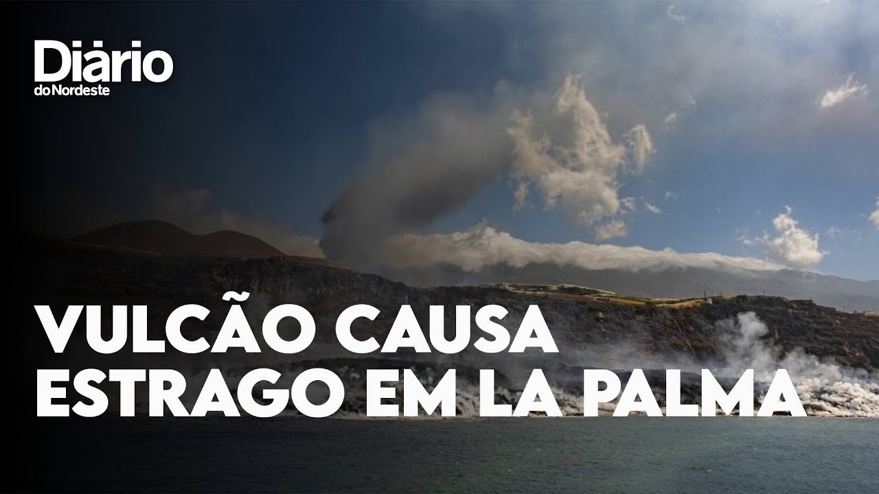 Imagem da notícia: VÍDEO: Drones sobrevoam vulcão Cumbre Vieja e mostram rastro de destruição em La Palma