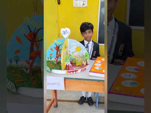 Science Fair Seasons project #scienceproject #climate #season #schoollife #SSA Marvels