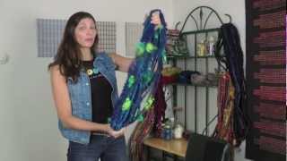 Steph Gorin - Spinning on the Ashford Country Spinner 2 - "In the Loop" Art Yarn