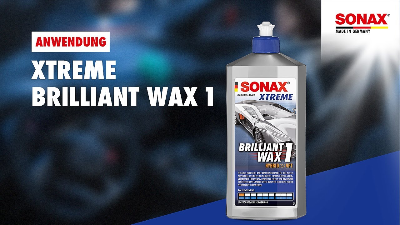Video: Sonax Xtreme Brilliant Wax 1 Hybrid NPT 500ml Video: Sonax Xtreme Brilliant Wax 1 Hybrid NPT 500ml