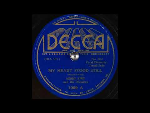 Henry King & his orchestra - My Heart Stood Still (1936)