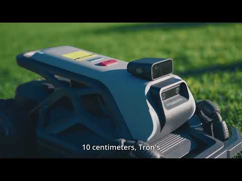 Airseekers belaidis vejos robotas su mulčiavimo funkcija Tron 2400m2, 300° AI Vision + NRTK video