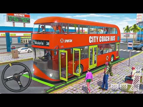 City Coach Bus Simulator 3D - Bus Game || Android GamePlay #busgame #bussimulator #citycoachbus