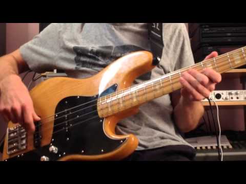 Bass lesson - 16th notes - muting - Jaco style hammer ons