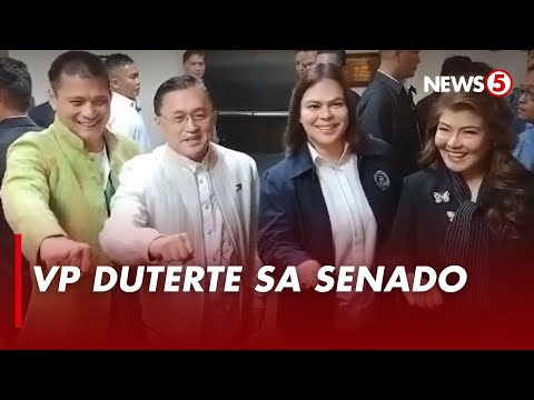 VP Sara, dumalo sa plenary debates ng 2026 OVP budget sa Senado