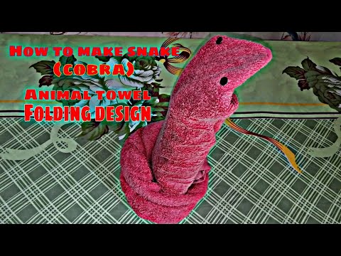Snake(Cobra)Towel folding design creation/ERAVAStv