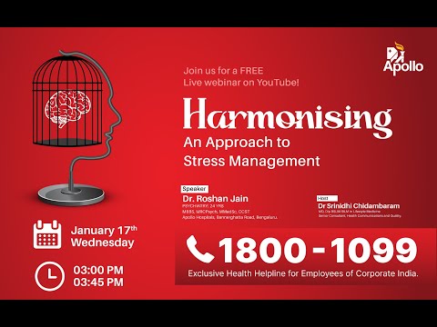 Harmonising, an approach to stress management | Dr Roshan Jain | Dr Srinidhi Chidambaram | Apollo