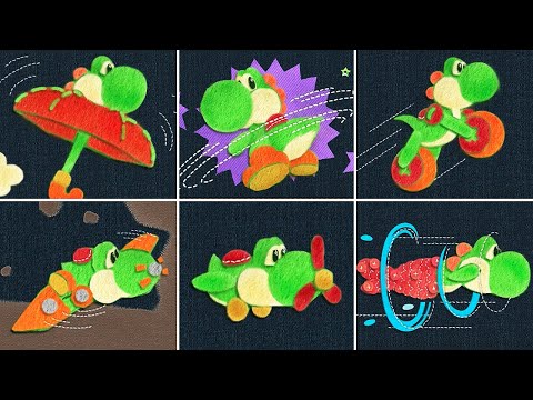 Yoshi's Woolly World - All Transformations