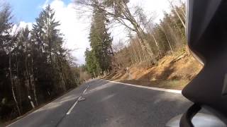 preview picture of video 'Hohe Wurzel (Taunus) mit dem Motorrad - GoPro Hero 2 - HD - Honda NC700X'