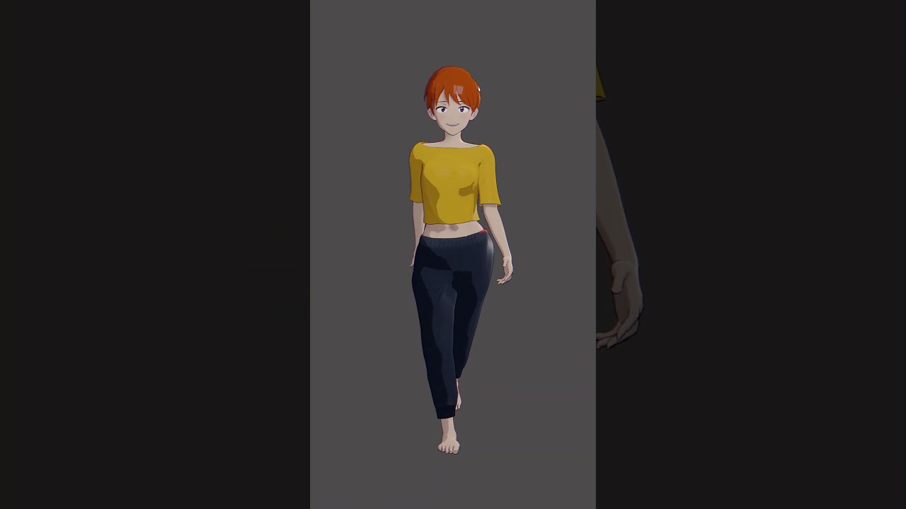 Female Walk Cycle (Blender - Eevee)