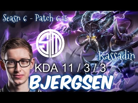 TSM Bjergsen KASSADIN vs ANIVIA MID - Patch 6.15 NA Ranked | League of Legends
