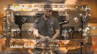 Video thumbnail for Mapex 6x14 Black Panther Wraith Matt Halpern Snare Drum - Quick n' Dirty by soundpurestudios